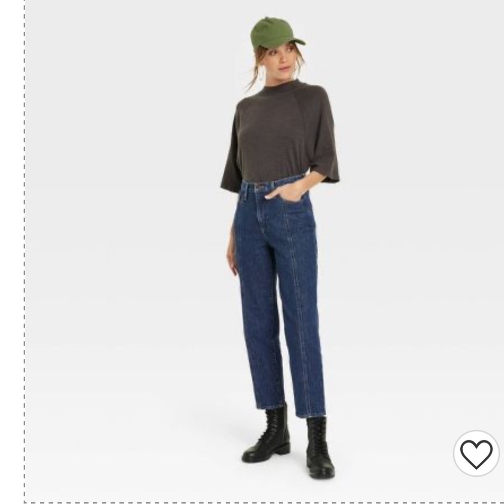 Women's High-Rise Vintage Straight Jeans - Universal Thread™ Dark Wash
